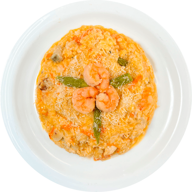 Risotto de camarón.