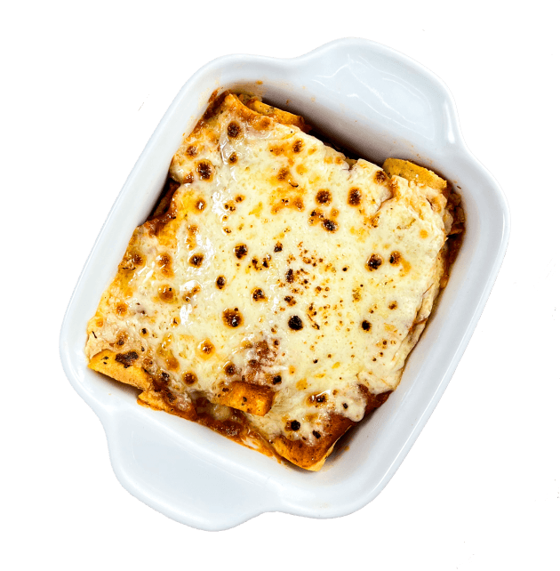 Canelones de espinaca y queso.